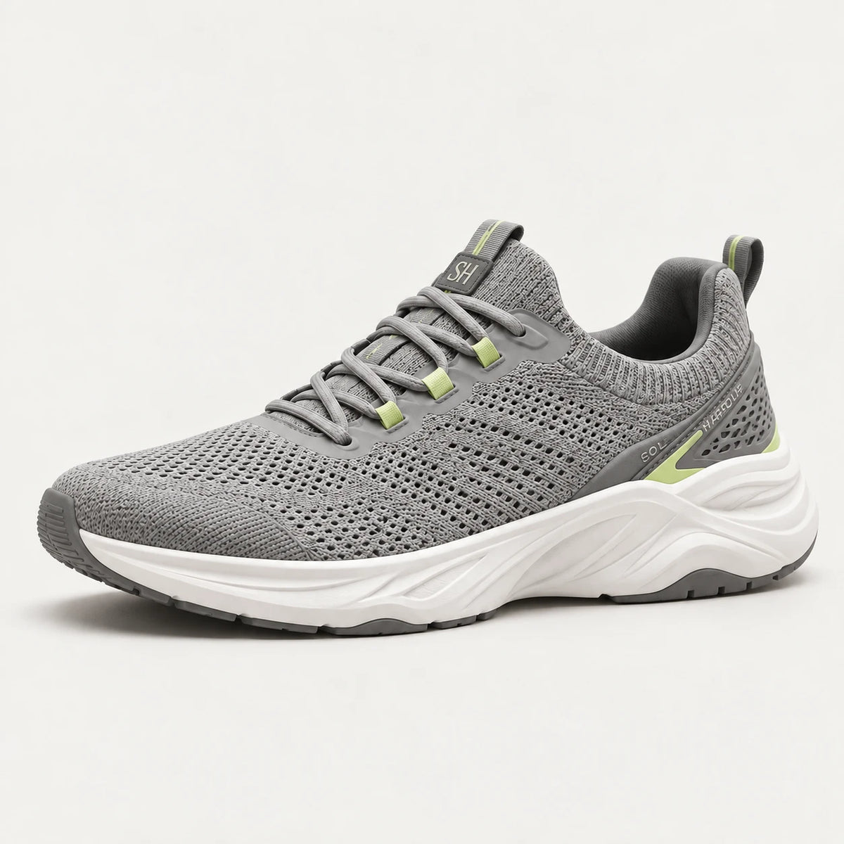 Sole Harbour Flow 03 in Grey / Lime